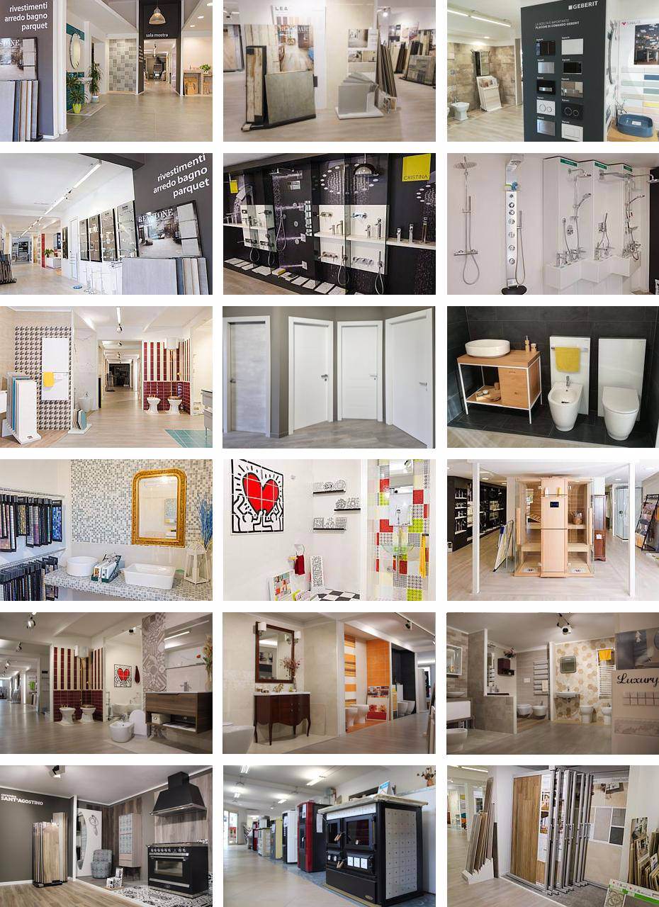 Galleria fotografica della sala mostra ceramiche e showroom arredo bagno presso la Termoidraulica Nigrelli di Guidonia, Roma