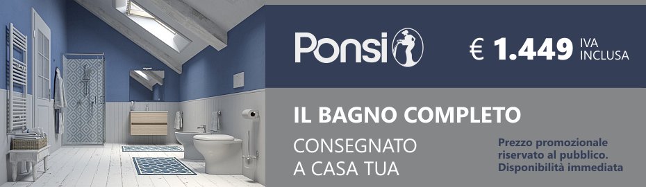 Bagno completo Ponsi Smile 1 in promozione