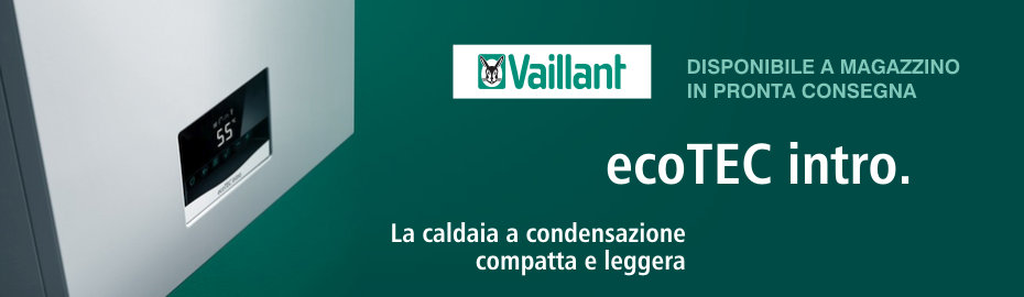 Caldaia combinata a condensazione Vaillant ecoTEC Intro in offerta ad un prezzo speciale, disponibile a magazzino in pronta consegna