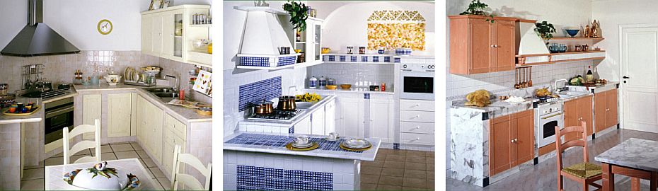 Cucine in muratura e acciaio, piani cottura, elettrodomestici e lavelli in acciaio in mostra presso la Termoidraulica Nigrelli, Guidonia, Roma