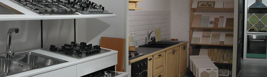 Sala mostra cucine in muratura ed elettrodomestici, Termoidraulica Nigrelli, Guidonia-Roma